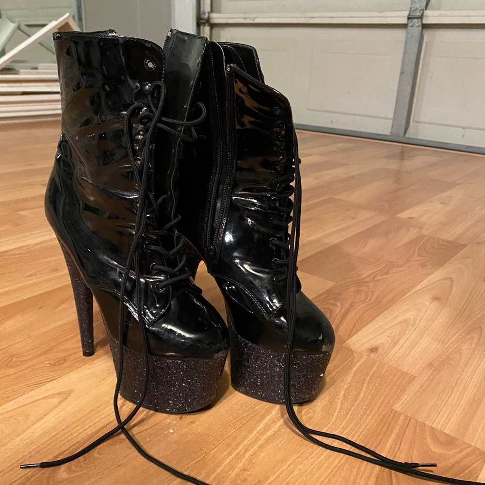 Pleaser 1020LG Platform Ankle Boots